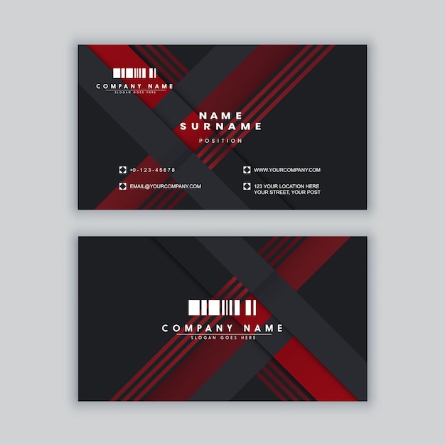 Elegant minimal business card template