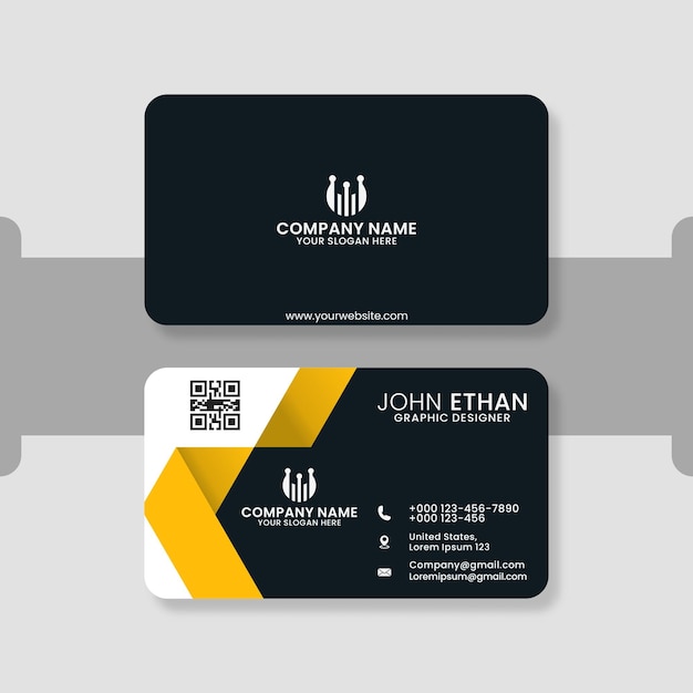 Elegant minimal business card template