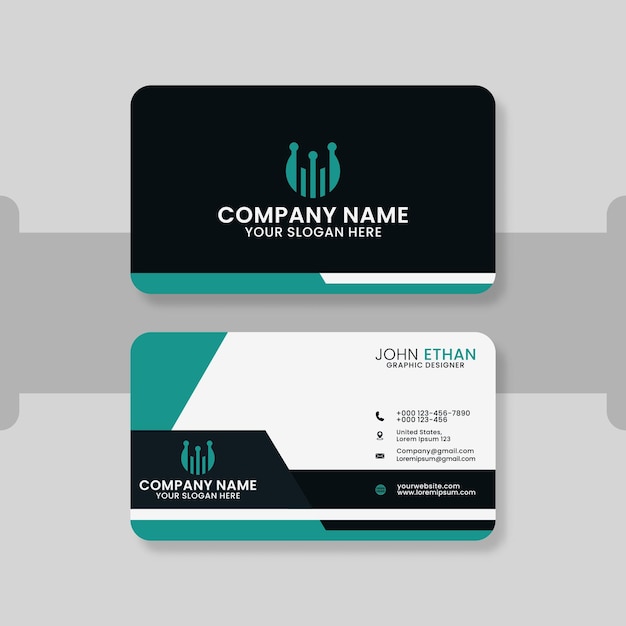 Elegant minimal business card template