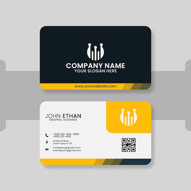 Elegant minimal business card template