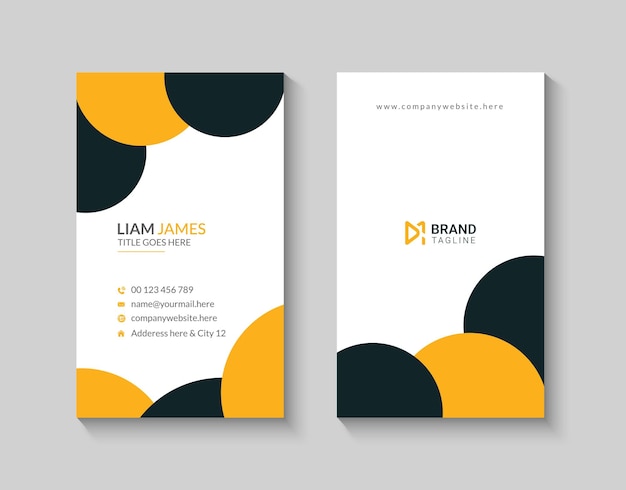 Elegant minimal business card template