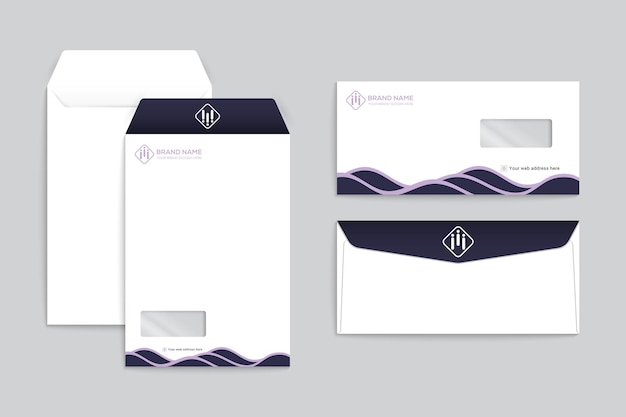 Elegant minimal envelope template