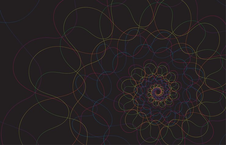 Vector elegant modern abstract organic lines background