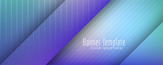 Vector elegant modern banner geoemtric design template