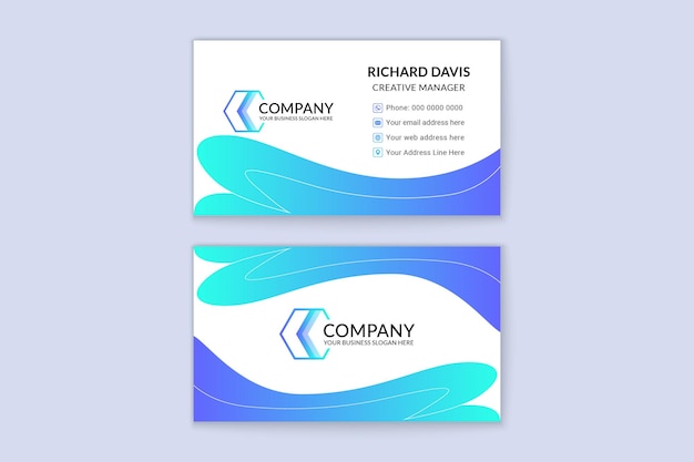 Elegant modern business business card template