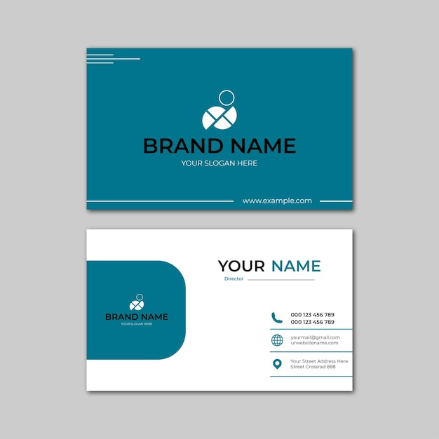 Elegant modern business card design template