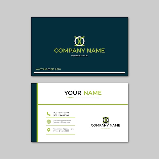 elegant modern business card design template