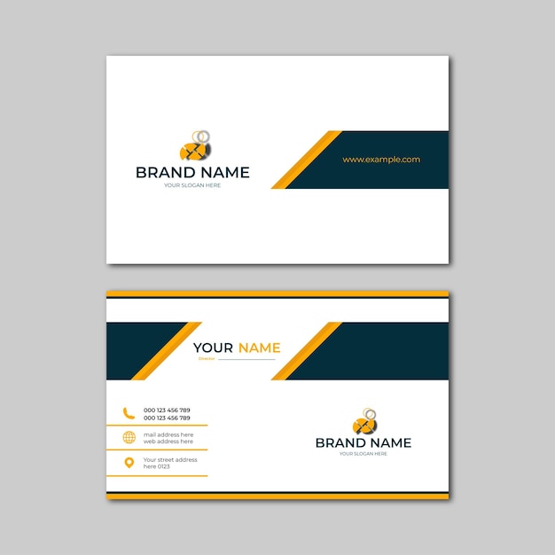 elegant modern business card design template