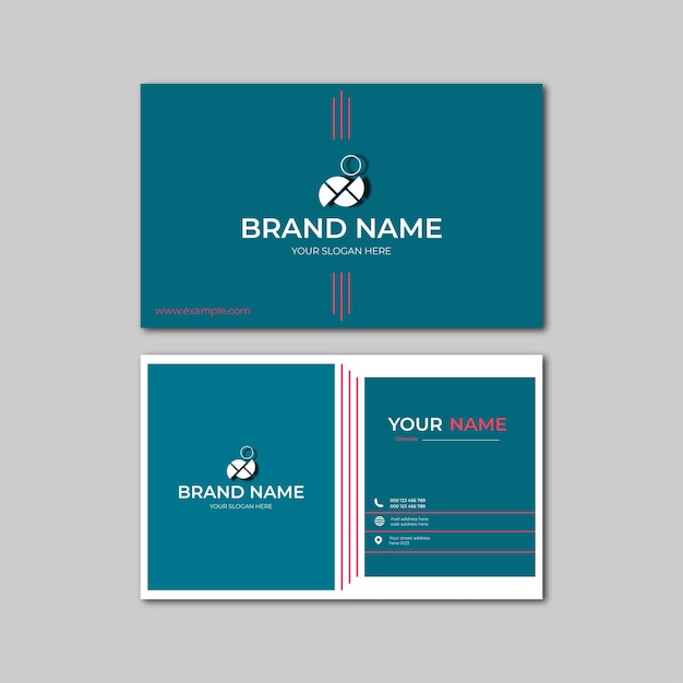 elegant modern business card design template