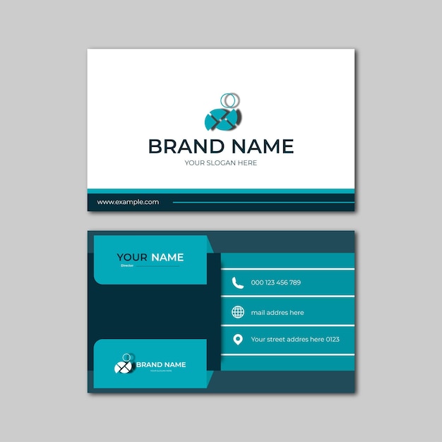 elegant modern business card design template