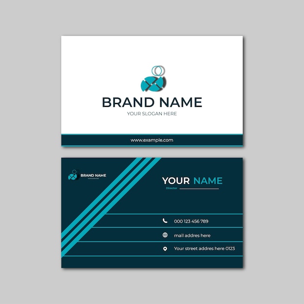 Elegant modern business card design template