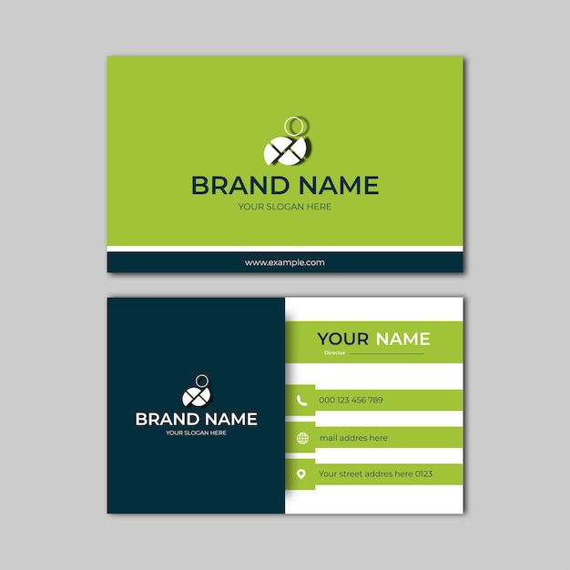 elegant modern business card design template