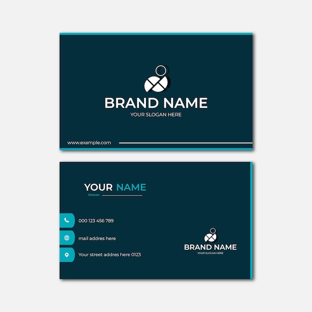 Elegant modern business card design template