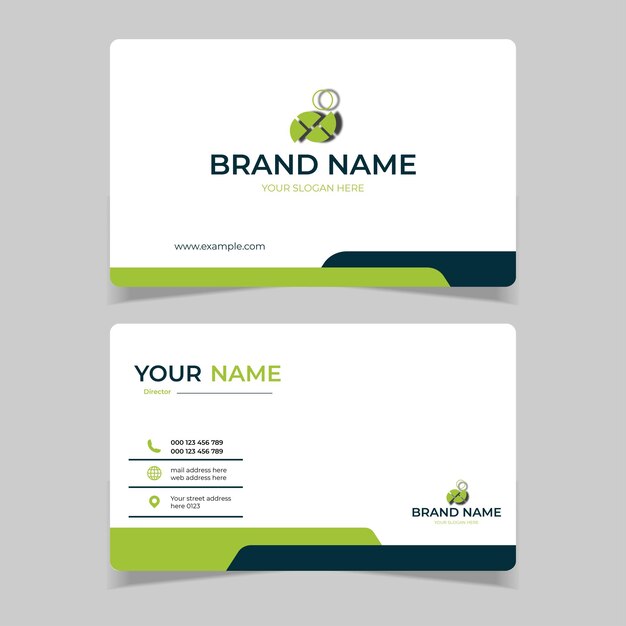 elegant modern business card design template