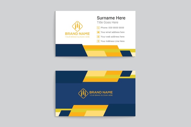 Elegant and modern business card design