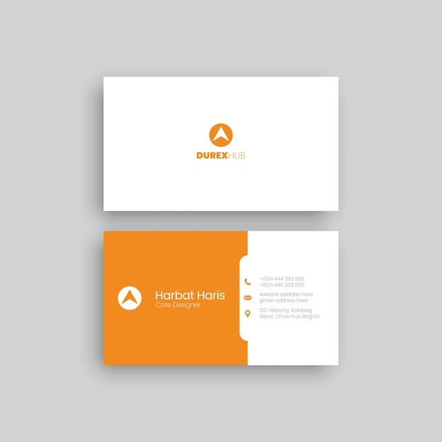 Elegant and modern business card mockup