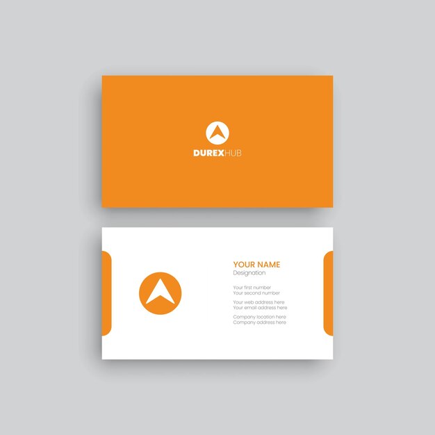 Vector elegant and modern business card mockup