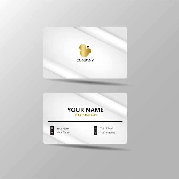 Elegant modern business card template