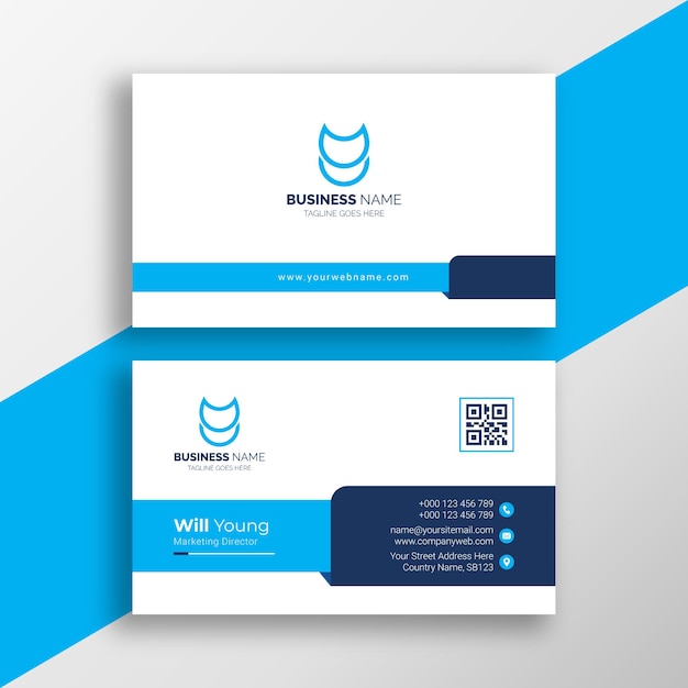 Elegant and modern business card template