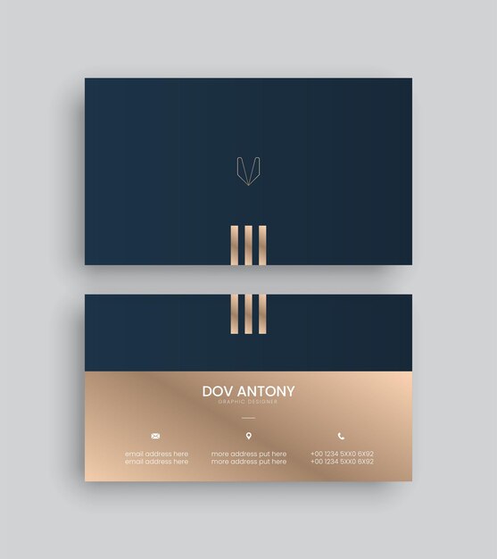 Elegant and modern business card vector