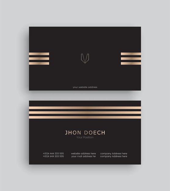 Vector elegant and modern business card vector