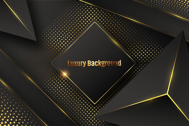 Vector elegant modern luxury golden abstract black background design