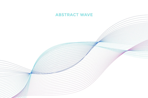 Elegant modern minimal abstract background with wavy lines