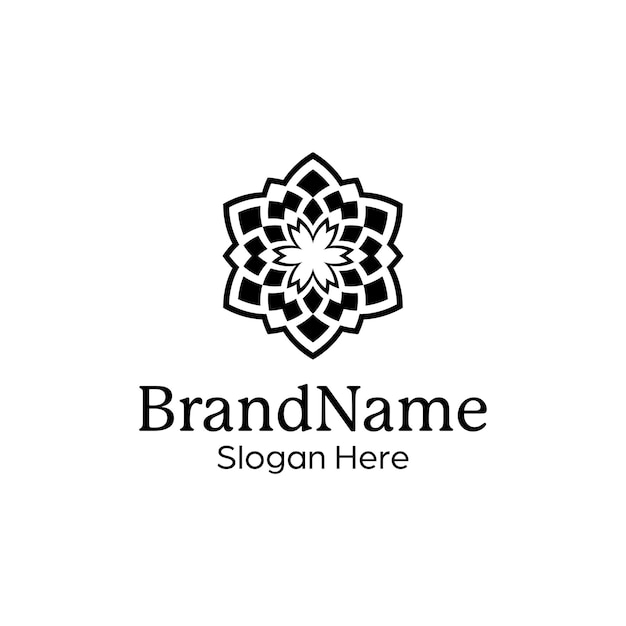 elegant and modern ornamental decorative pattern mandala logo