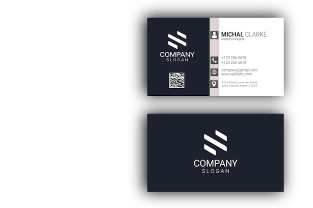 Elegant modern outstanding awesome office shop business card design template print ready