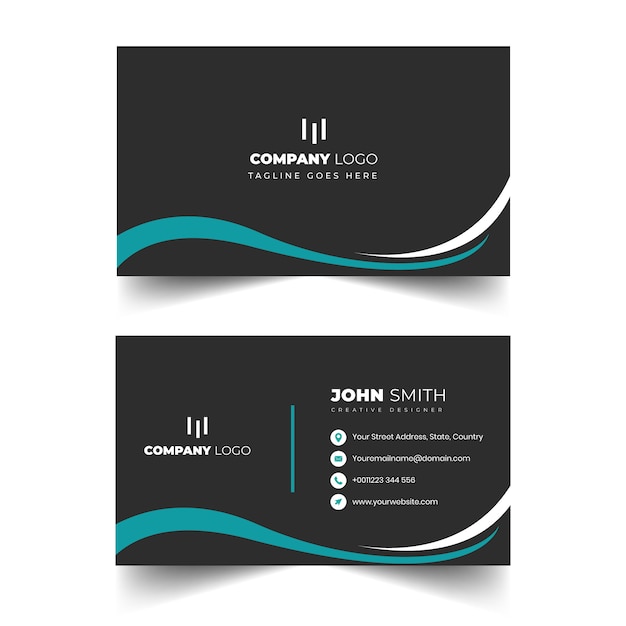 Elegant modern professional business card