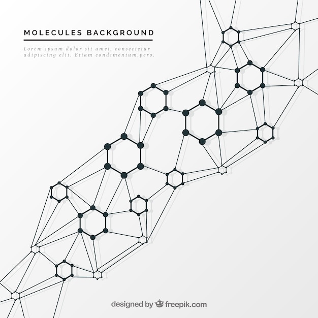 エレガントな分子背景