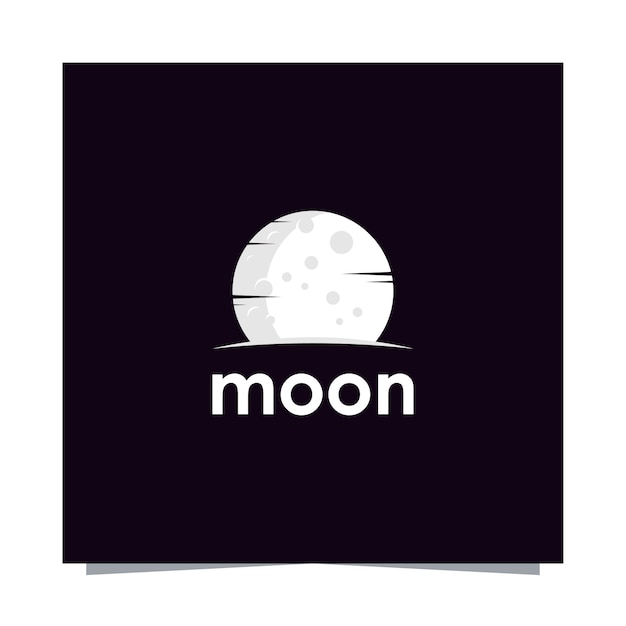 Elegant moon logo