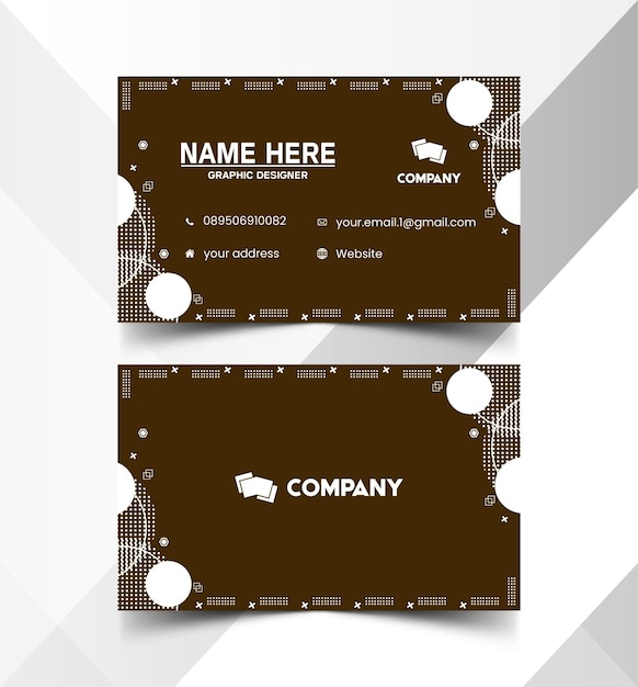 Vector elegant name card and id card templates 1068