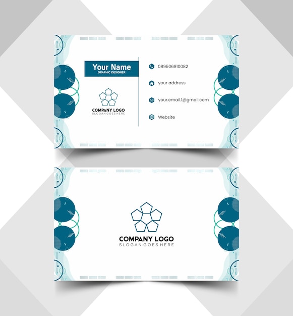 Elegant name card and id card templates 1170