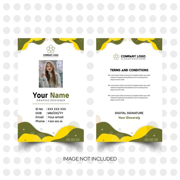 Vector elegant name card and id card templates 1197