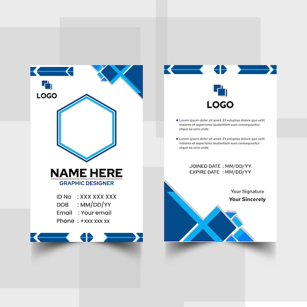 Elegant name card and id card templates - 13