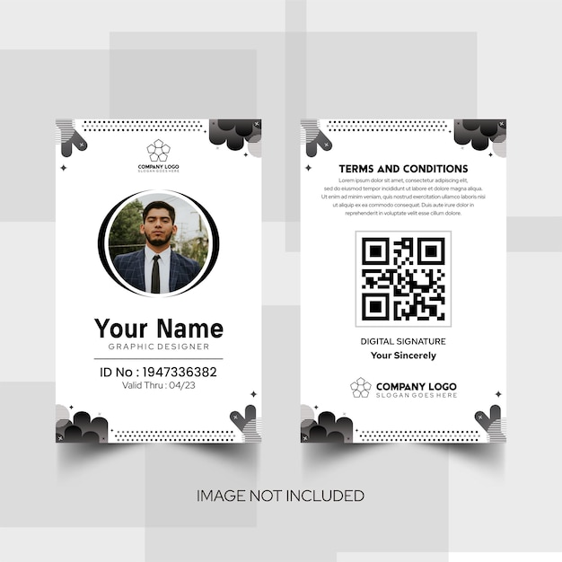 Elegant name card and id card templates 1533