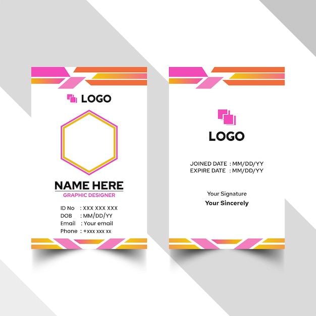 Elegant name card and id card templates - 45