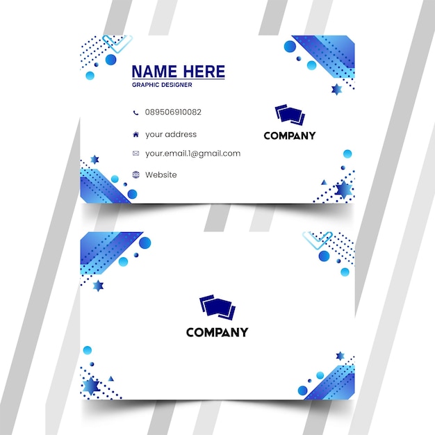 Elegant name card and id card templates 462