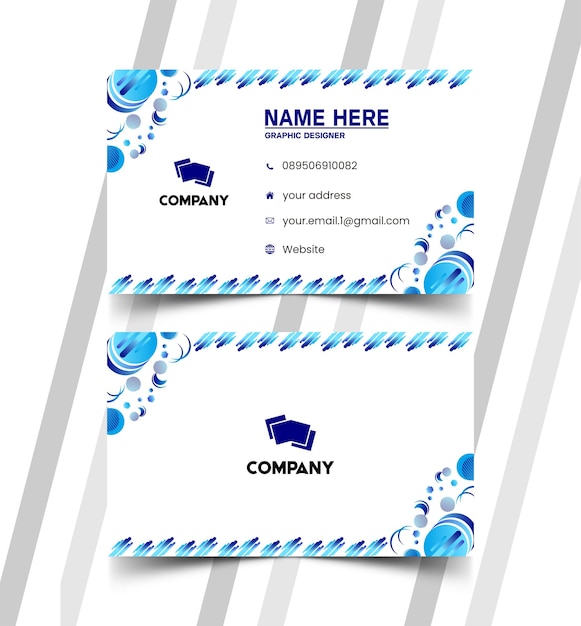 Elegant name card and id card templates 592