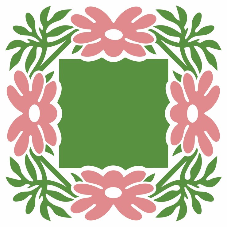 Vector elegant natural floral frame art vector design illustration
