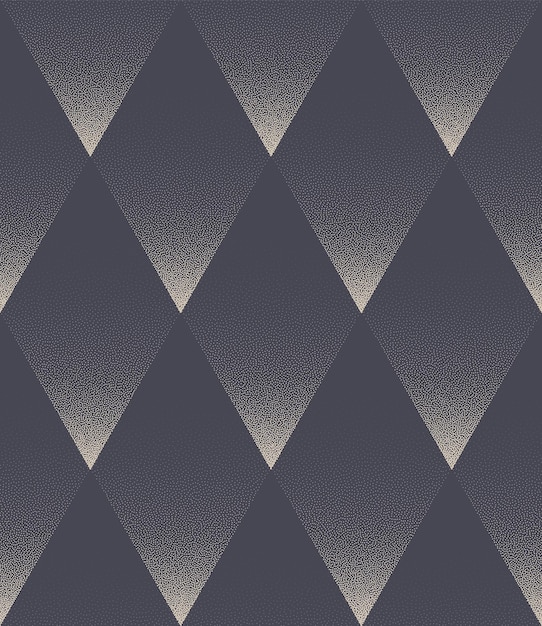 Elegant Neat Rhombus Grid Seamless Pattern Vector Dotwork Abstract Background