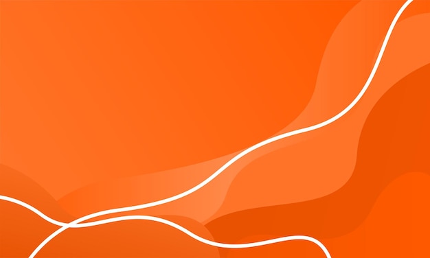 Elegant orange wave background premium vector