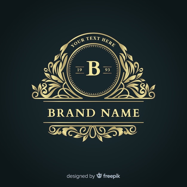 Vector elegant ornamental business logo template