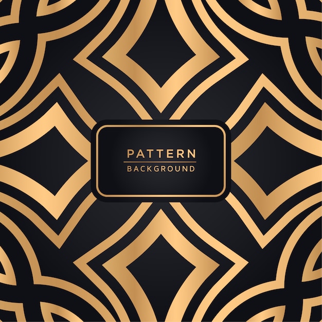 Elegant ornamental pattern background in gold color