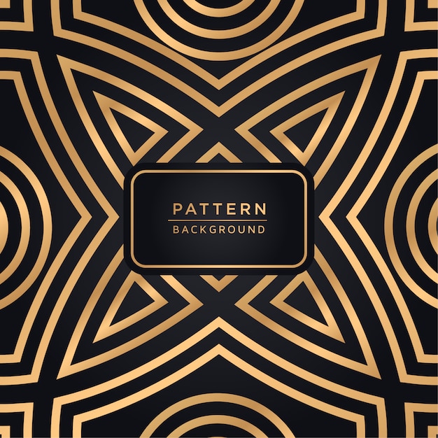 Elegant ornamental pattern background In Gold Color