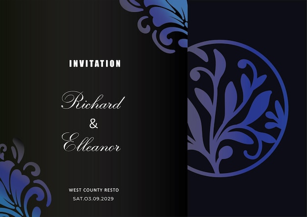 Elegant Ornamental Wedding Invitation