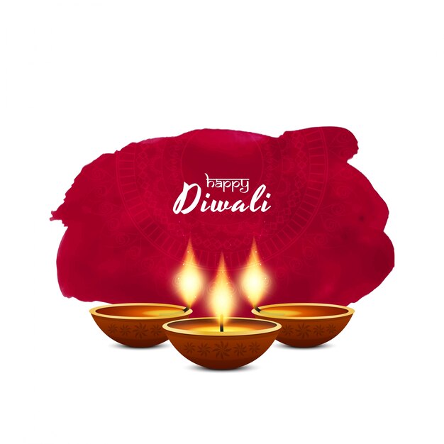 Vector elegant paint design for diwali festival