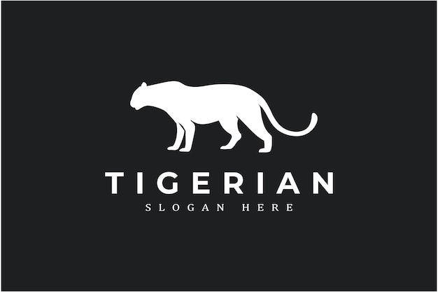 Elegant panther logo design template