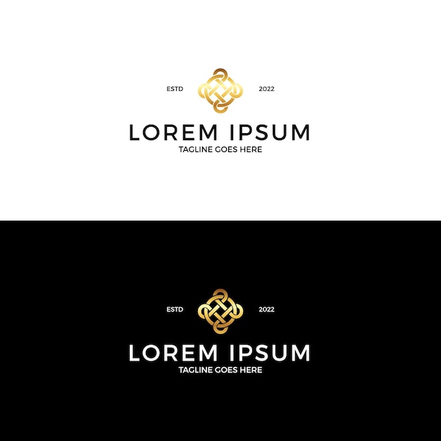 Elegant patroon logo ontwerp inspiratie